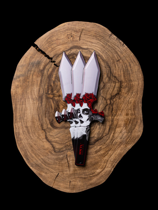 Muerto Set of 3 Throwing Knives: Eternity’s Embrace
