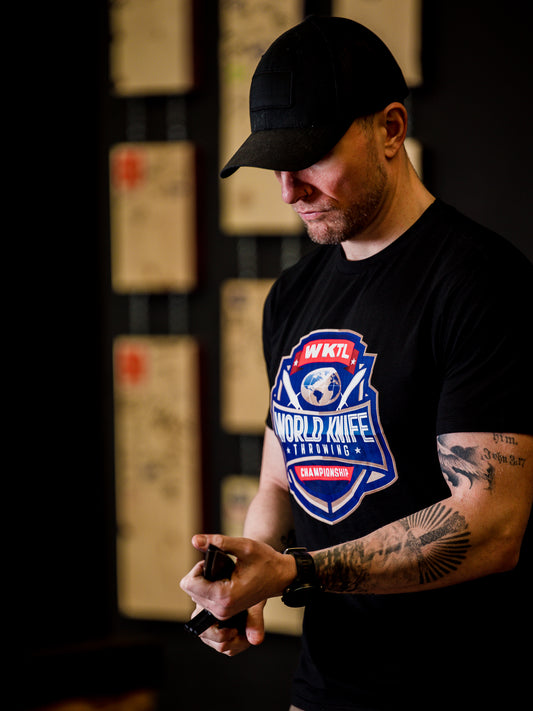 World Knife Throwing Championship T-Shirt (Bamboo Ice™ Blend)