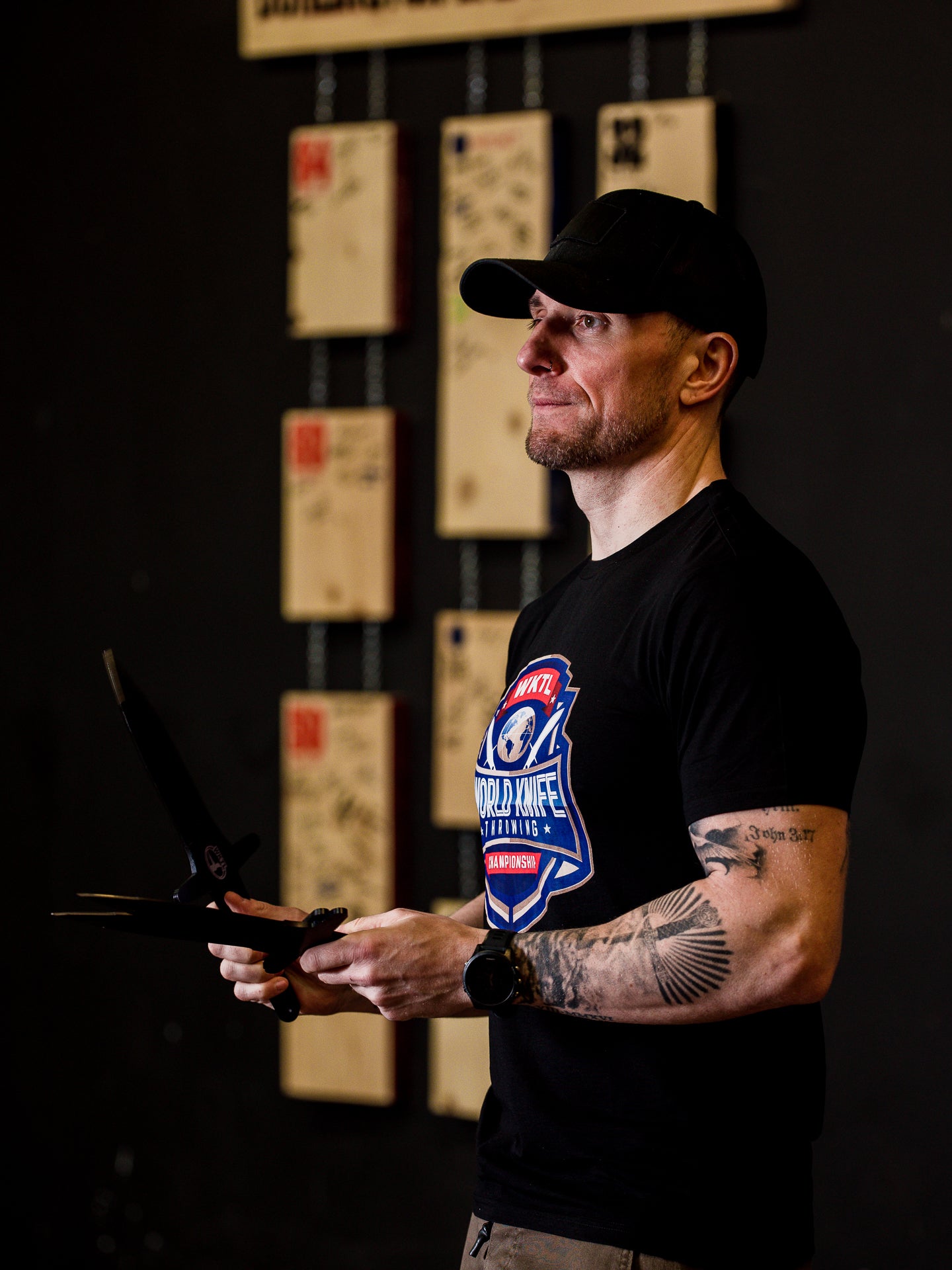 World Knife Throwing Championship T-Shirt (Bamboo Ice™ Blend)