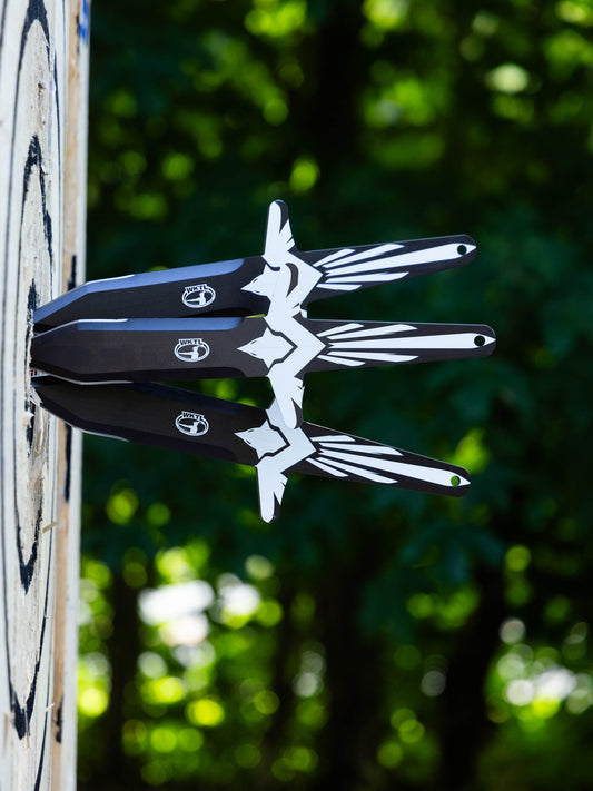 Sparrowhawk Set of 3 Throwing Knives: Winged Assassin
