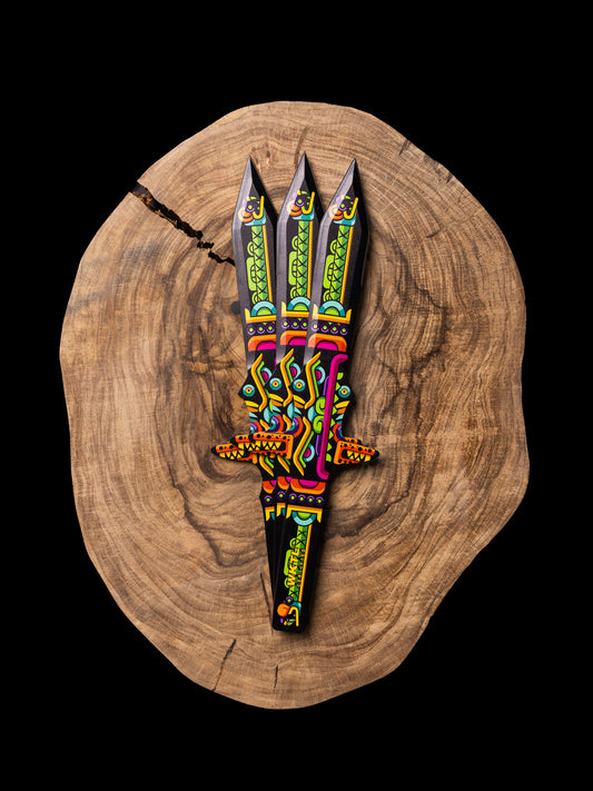 Barbaro Set of 3 Throwing Knives: Kukulkan's Eclipse