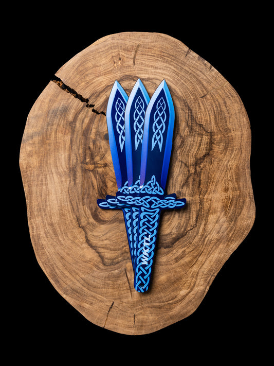 WKTL Highlander Set of 3 Throwing Knives - Celtic Conqueror