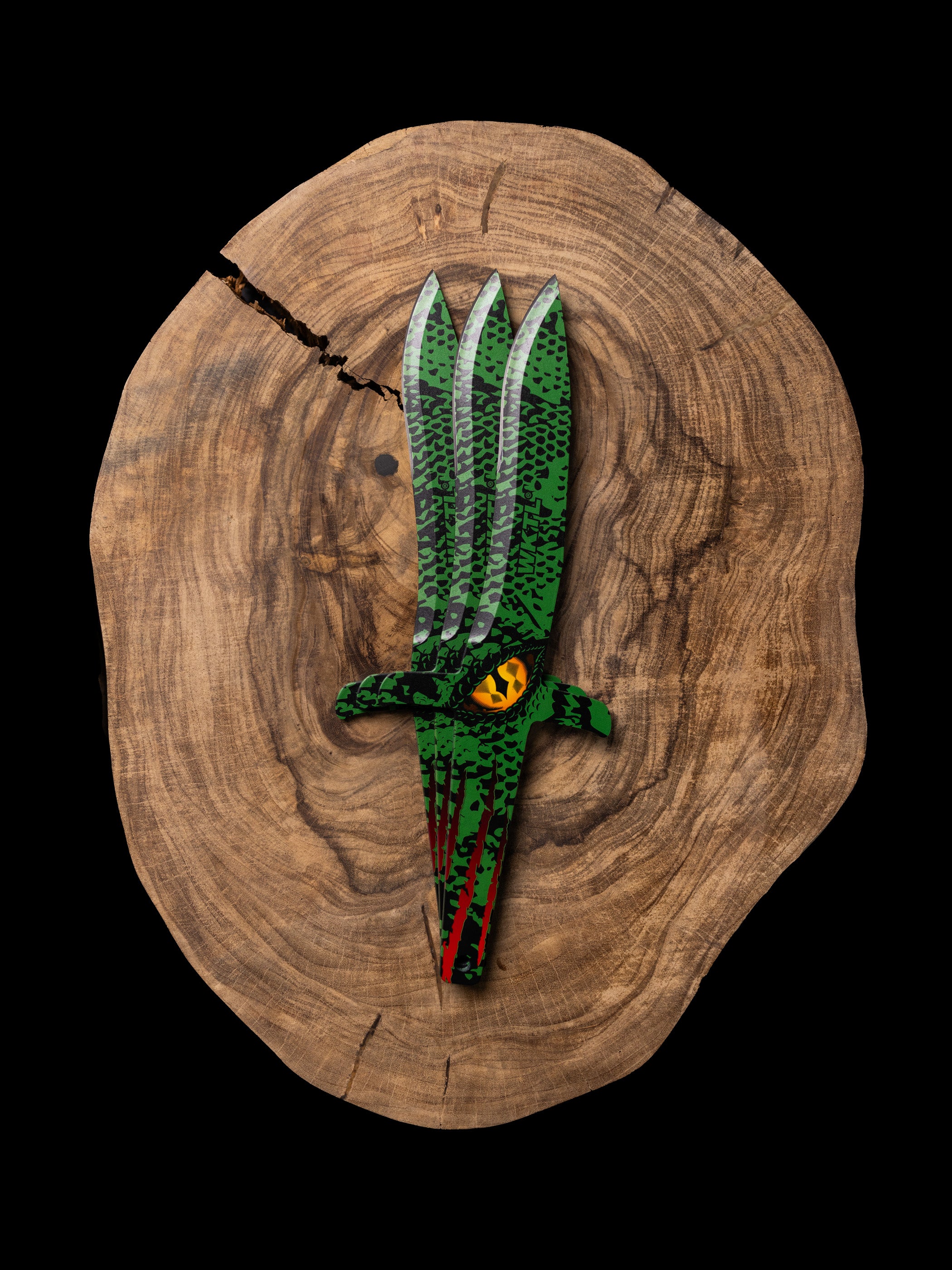 DMC HAWK acute ③ Raptor Set of 3 Throwing Knives - Jurassic Claw