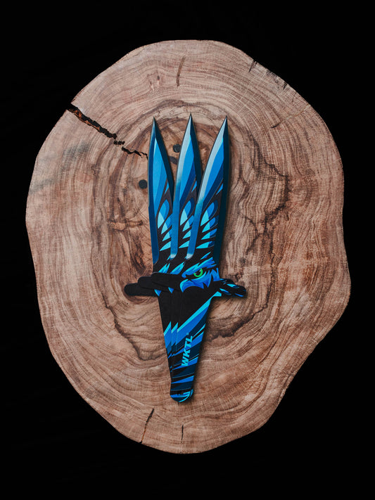 WKTL Merlin Set of 3 Throwing Knives - Sorcerer's Fury