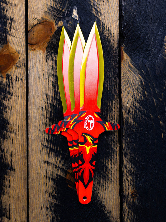 The WKTL Phoenix Throwing Knife - Inferno Talon (Set of 3)