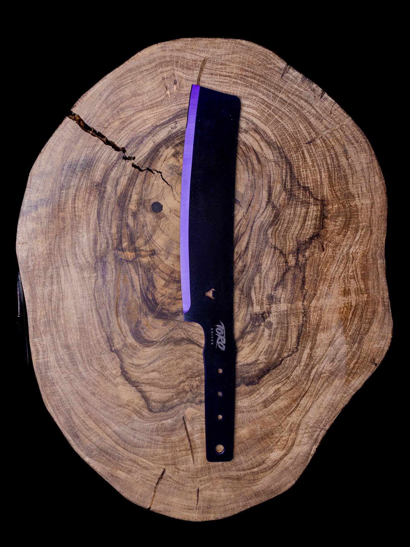 Besito Slim Throwing Knives: Purple Bevel (Set of 3)