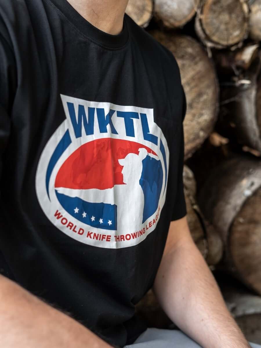 World Knife Throwing League Thrower Logo T-Shirt (Bamboo Fabric)