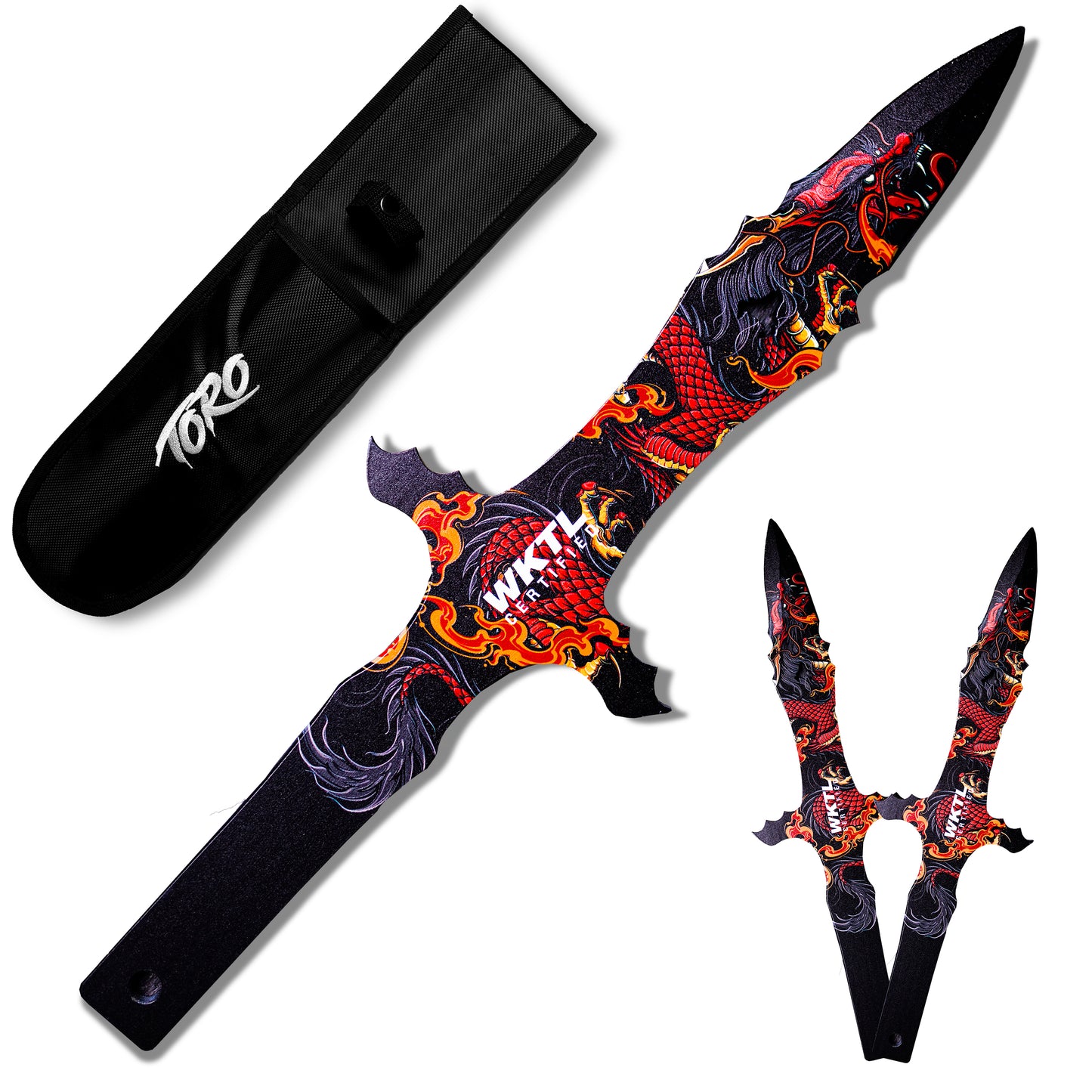 Grito Throwing Knives: Fire Dragon (Set of 3)
