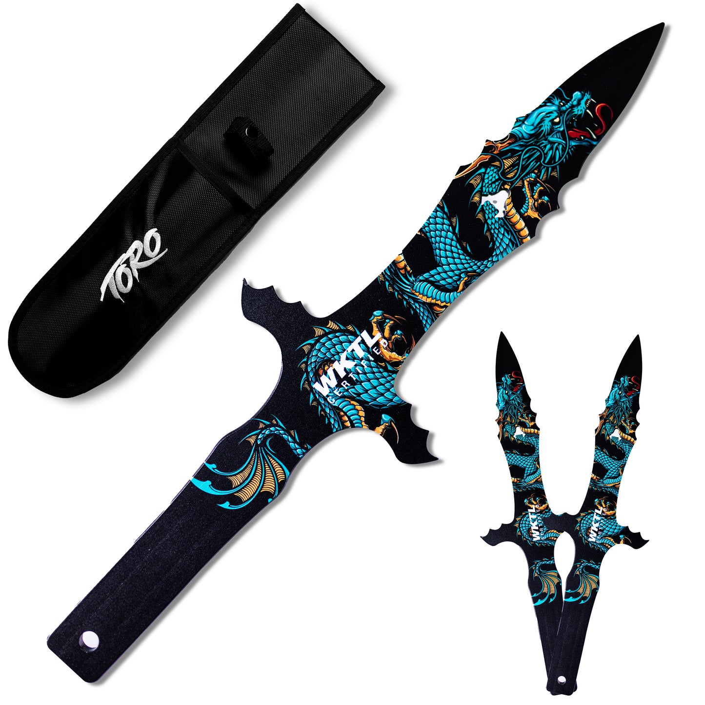 Grito Throwing Knives: Water Dragon (Set of 3)