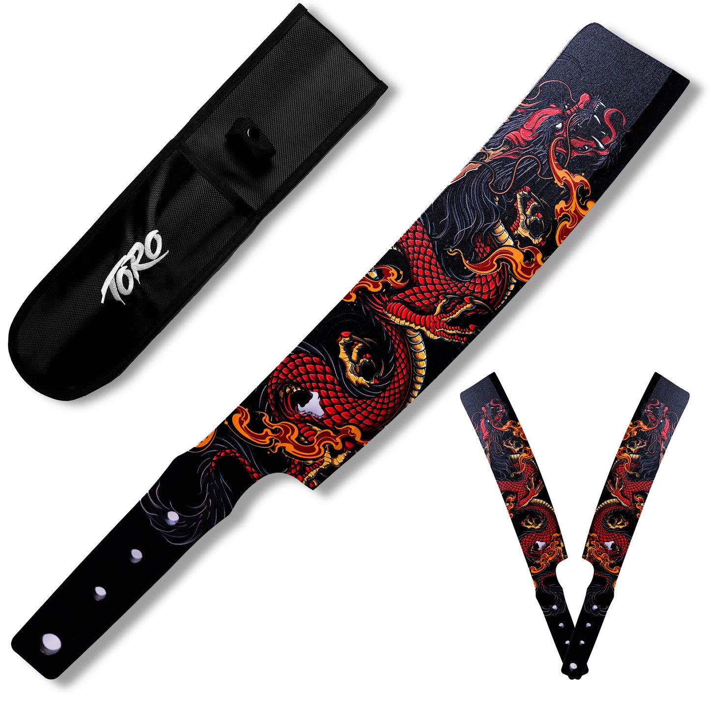 Besito Slim Throwing Knives: Fire Dragon (Set of 3)